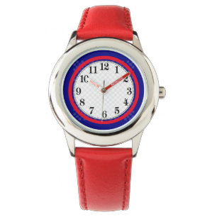K.I.D.S Montre en acier inoxydable Bezel réglable