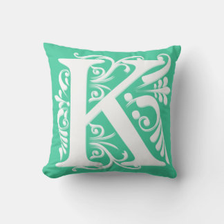 K Initiaal Monogram - Kussen