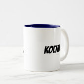 K initial et nom personnalisé Coffee Mug (Devant droit)