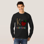 K Is For Kindergarten Teacher Cute Leopard T-shirt (Voorkant volledig)