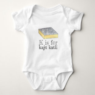 K IS VOOR Kaju Katli Cashew Mithai Indian Sweet Romper