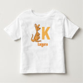 K is voor Kangaroo: Bouncy Learning Adventure Kinder Shirts (Voorkant)