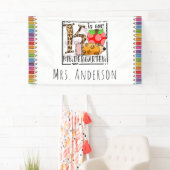 K is voor Kindergarten Terug naar de schoolklas Spandoek (Insitu)