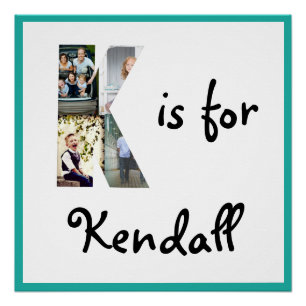 K is voor Naam Perfect Poster