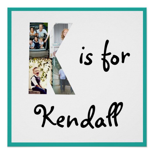 K is voor Naam Perfect Poster (Voorkant)