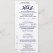 K&J Wedding Ceremony Programma (Voorkant / Achterkant)