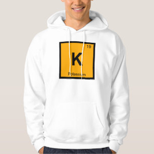 K - Kalium Chemie Periodiek Systeem Symbool Hoodie