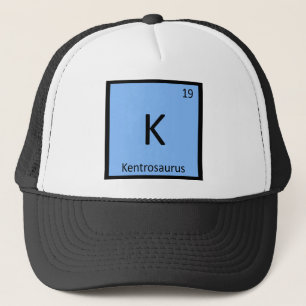 K - Kentrosaurus Dinosaurus Chemie Symbool Trucker Pet