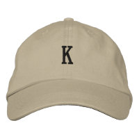 K-Letter Monogram indrukwekkende-Hoeden Stijlvol K