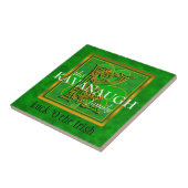 K "Luck of the Irish" Family Custom Monogram Tile Tegeltje (Zijkant)
