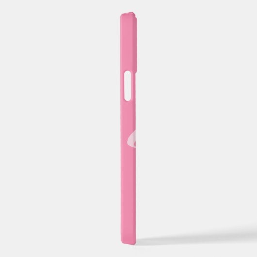 K Monogram Aangepaste roze iPhone Case iPhone Hoesje (Rechterkant)