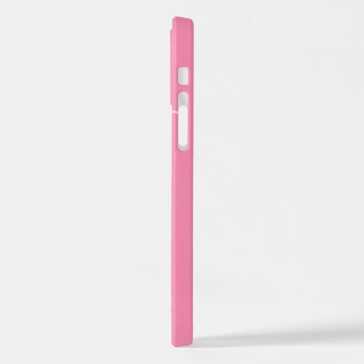 K Monogram Aangepaste roze iPhone Case iPhone Hoesje (Linkerkant)
