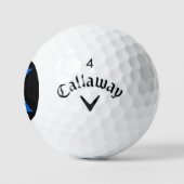 K Monogram bedekt met Schotse vlag css gbcnt Golfballen (Logo)