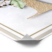 K Monogram Bourgogne Poster floral (Coin)