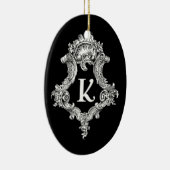 K Monogram Initiaal Keramisch Ornament (Rechts)