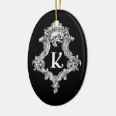 K Monogram Initiaal Keramisch Ornament (Links)