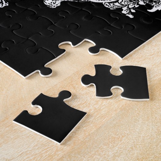 K Monogram Initiaal Legpuzzel (Zijkant)
