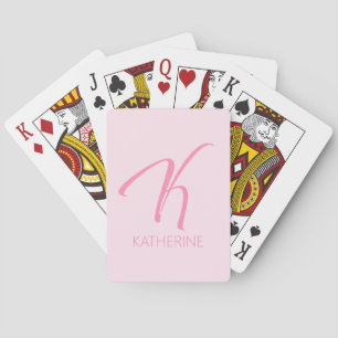 K Monogram op maat Pokerkaarten
