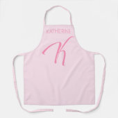 K Monogram op maat Schort (Voorkant)
