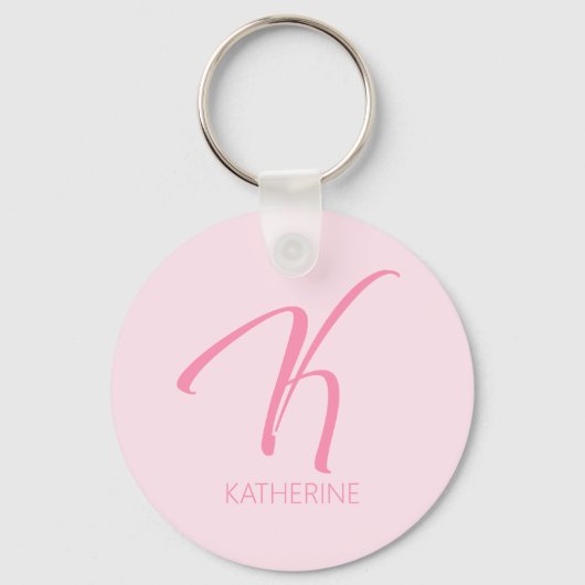 K Monogram op maat Sleutelhanger (Voorkant)