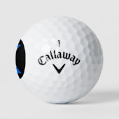 K Monogram overlay op Schotse vlag cwb gbcnt Golfballen (Logo)