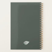 K Monogramme Floral Planificateur personnalisé (Dos)