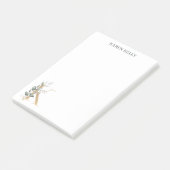 K Monogramme Floral Post-it Notes (Incliné)