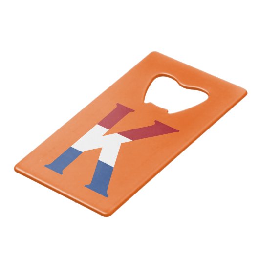 K Monogramme superposé sur le drapeau NLD sur ou s (Dos Angle)