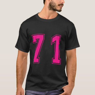 K Nummer 71 Team Junior Sport Genummerd Uniform T-shirt