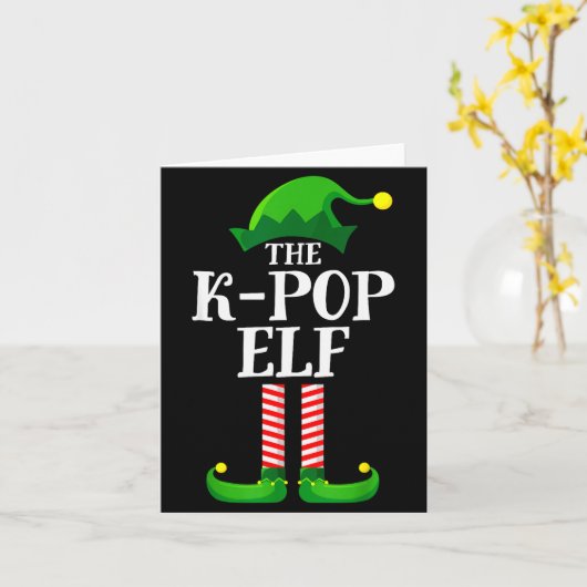 K-p Elf Matching Family Group Christmas Party Pyja Kaart (Gele Bloem)