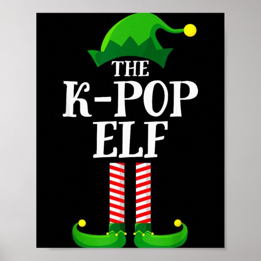 K-p Elf Matching Family Group Christmas Party Pyja Poster (Voorkant)