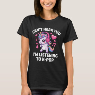 K-p Kan je niet horen Ik luister K-p K P Kawaii Kp T-shirt