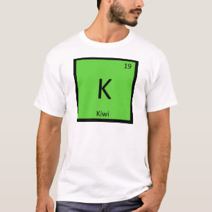 K - Periodieke tabelsymbool voor de chemie van kiw T-shirt