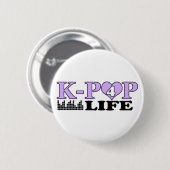 K-POP 4 LIFE RONDE BUTTON 5,7 CM (Voorkant /achterkant)