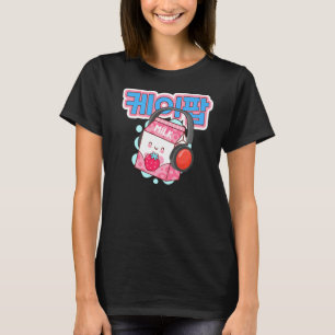 K Pop aardbeienmelk T-shirt