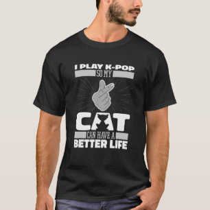 K Pop Cat Korean Music K Pop T-shirt