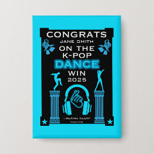 K-Pop danswedstrijd winnaar gefeliciteerd Button