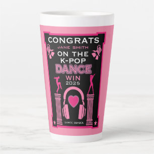 K-Pop danswedstrijd winnaar gefeliciteerd Latte Mok