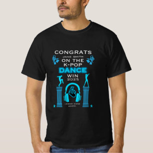 K-Pop danswedstrijd winnaar gefeliciteerd T-shirt