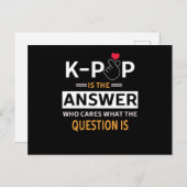 K-POP de hele dag Briefkaart (Voorkant / Achterkant)