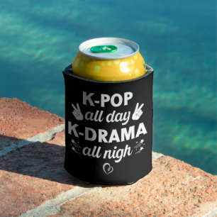 K-Pop de hele dag K-Drama de hele nacht, koreaanse Blikjeskoeler