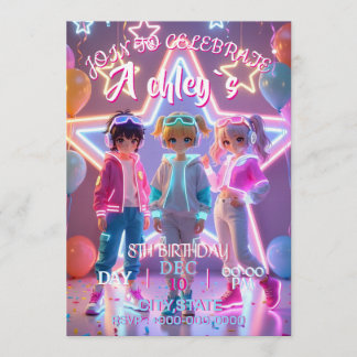 K-Pop Demon Hunters themed birthday parties,Golden Kaart