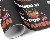 K-pop en Ramen verslaafd aan Kawaii Noodles Kpop Cadeaupapier (Rol Hoek)