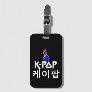 K-Pop Finger Heart: Show uw liefde Bagagelabel