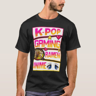 K-Pop Gaming Ramen Fans T-shirt