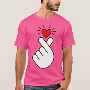 K-Pop Hart K Pop Musik Korea Kpop Symbool Vinger H T-shirt
