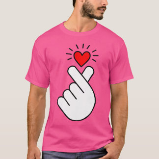 K-Pop Hart K Pop Musik Korea Kpop Symbool Vinger H T-shirt