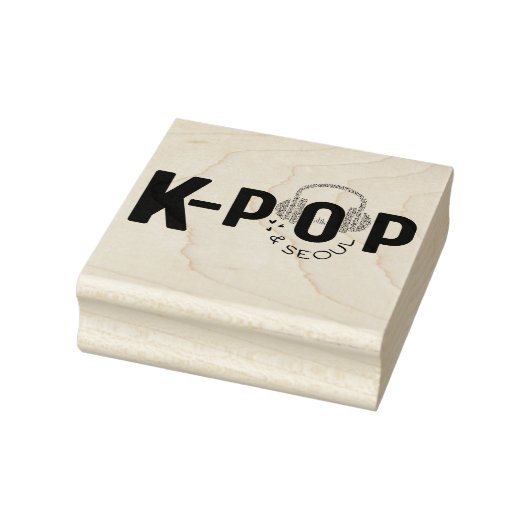 K-Pop Heart & SEOUL Rubber Stamp Rubberstempel (Stempel)