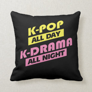 K-Pop hele dag K-Drama All Night - Koreaanse muzie Kussen