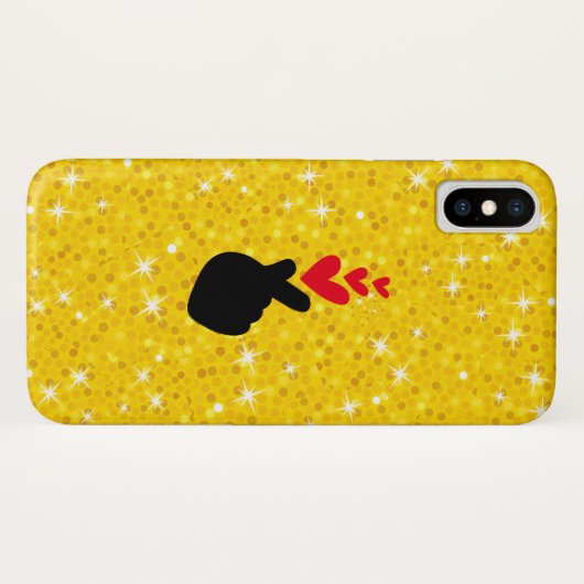 K-Pop | Idol Finger Heart ❤ Love Symbol Phone Case (Achterkant (horizontaal))